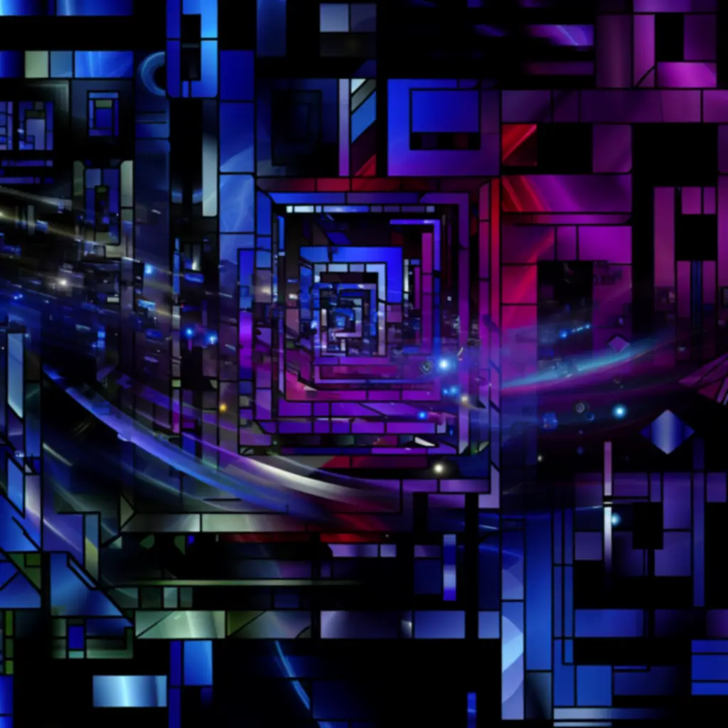 Abstrakcyjna grafika VR i AI symbolizująca przyszłość gier