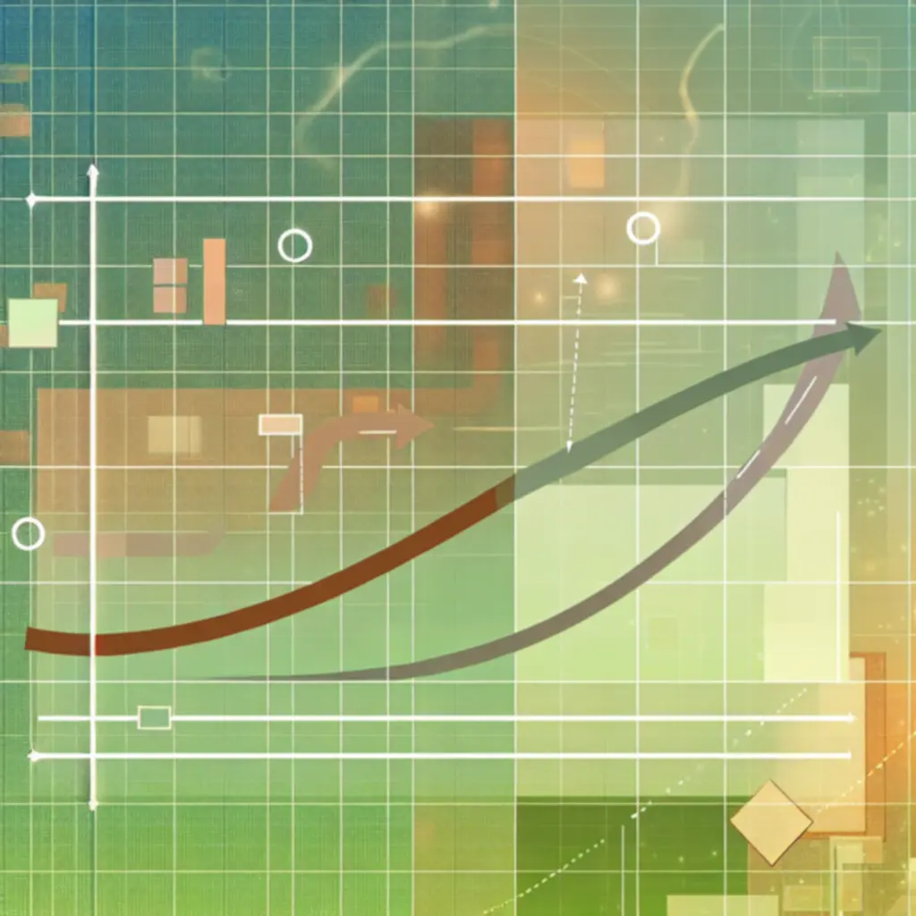 Wykres krzywej trudności poziomów w grach logicznych